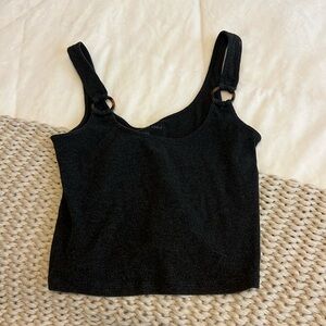 Grey button slightly cropped top